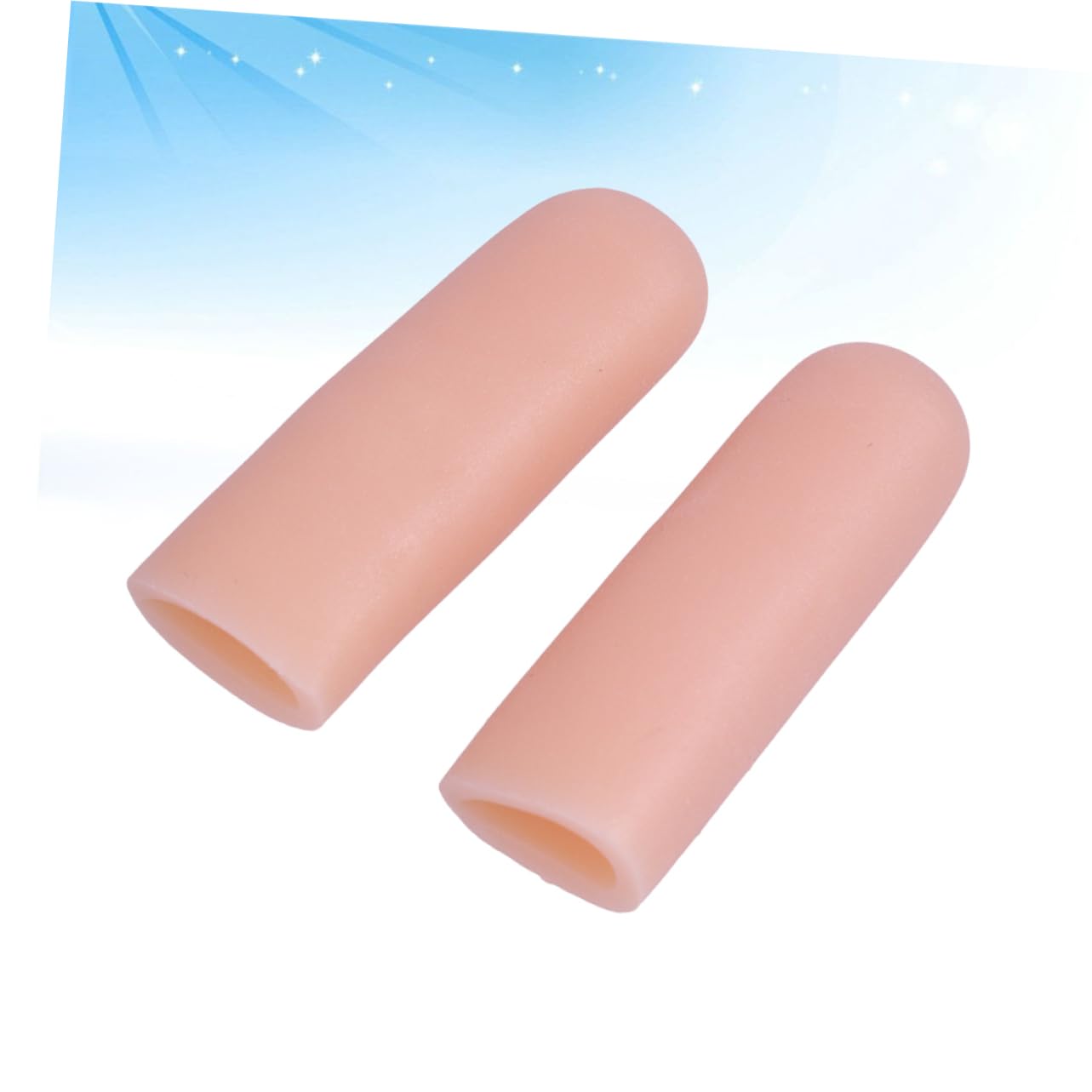 10Pcs Gel Toe Protective Sleeves Toe Caps for Relief Sports Finger Separator Sleeves Skin Color Reduces Calluses Corns for Foot Comfort