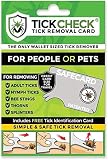 TickCheck Tick Remover Card - Wallet Sized Tick Removal Tool with Free Tick ID Card & Testing Inform