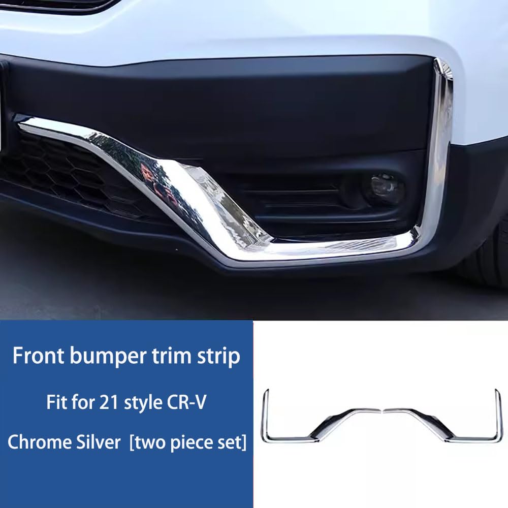 Front Bumper Grille Trim Molding (Gray) For 2020-2022 Honda CR-V – Left, Right & Center