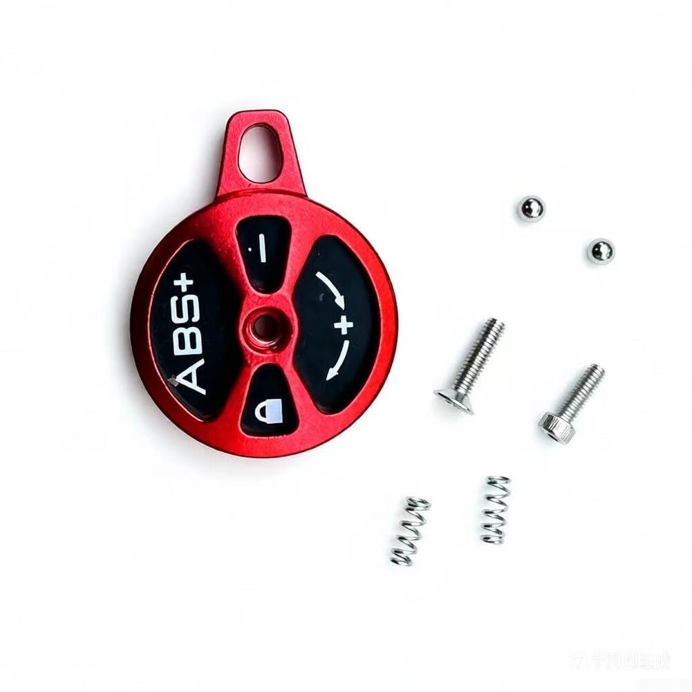 Fork Lock Cap Switch Kit for SUNTOUR XCM Front Suspension Forks Enabling Manual Lockout on Mountain Bikes (red)