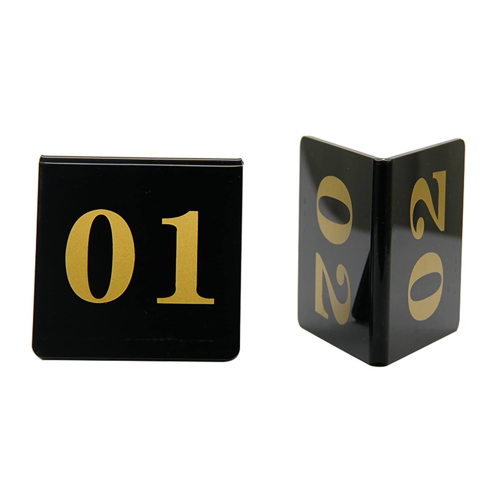 Lot 20 Panneaux Numéros De Table Acrylique Noir – Double Face 1-20 – Mariage, Restaurant, Événement – Élégant & Réutilisable