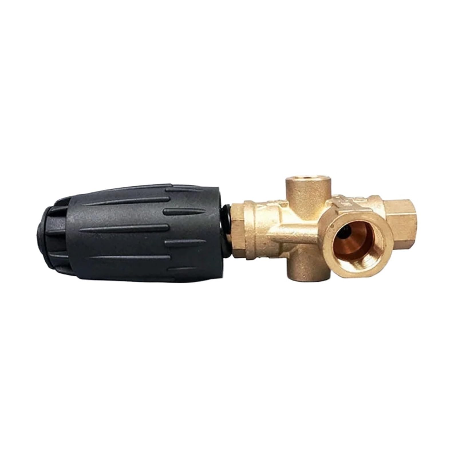 Boquilla G3/8F Hidrolavadora De Latón VRT3 De 4500 PSI Y 40 L/min, Válvula De Descarga Ajustable, Color Negro, Perilla De Ajuste