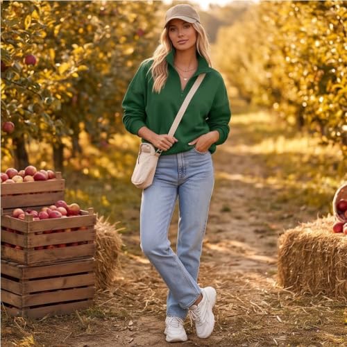 Zip Up Hoodie Women Oversized School Fleece Long Sleeve Sweatshirt - image 9