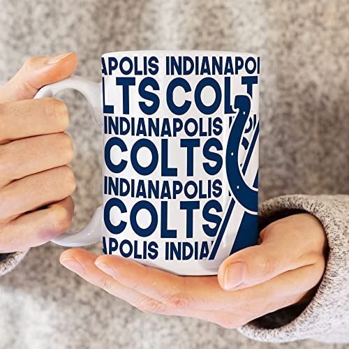 Image of Rico Industries NFL Football 15 oz White Ceramic Mug