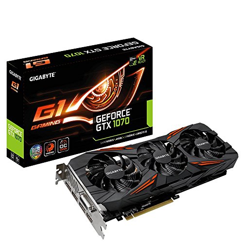 グラフィックボード・グラボ・ビデオカード GIGABYTE GeForce GTX 1070 OC Edition Amazon | GIGABYTE ビデオカードGEFORCE GTX 1070搭載 GV-N1070G1-8GD