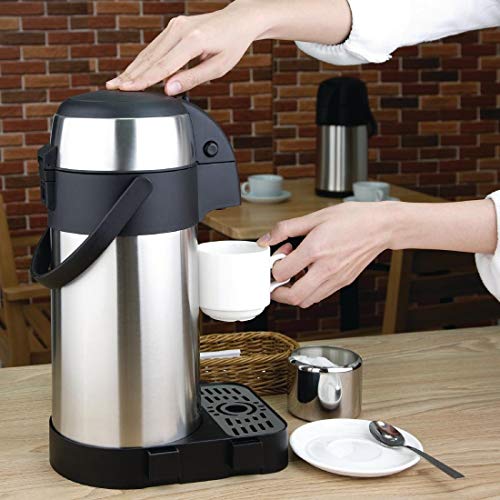 Miniatura 2 de Olympia Airpot, Tetera De Acero Inoxidable Con Infusor A Bomba, 370 X 151 Mm, 3 Litros
