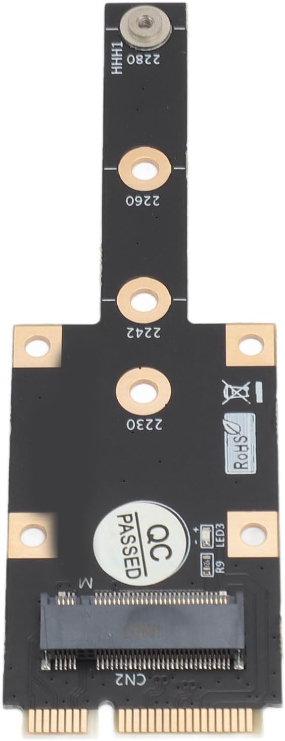 Gonetre Mini PCIE to M.2 M Key Adapter Durable PCB Material M.2 NGFF NVME SSD Conversion Card for 2230 2242 2260 2280 M.2 SSD