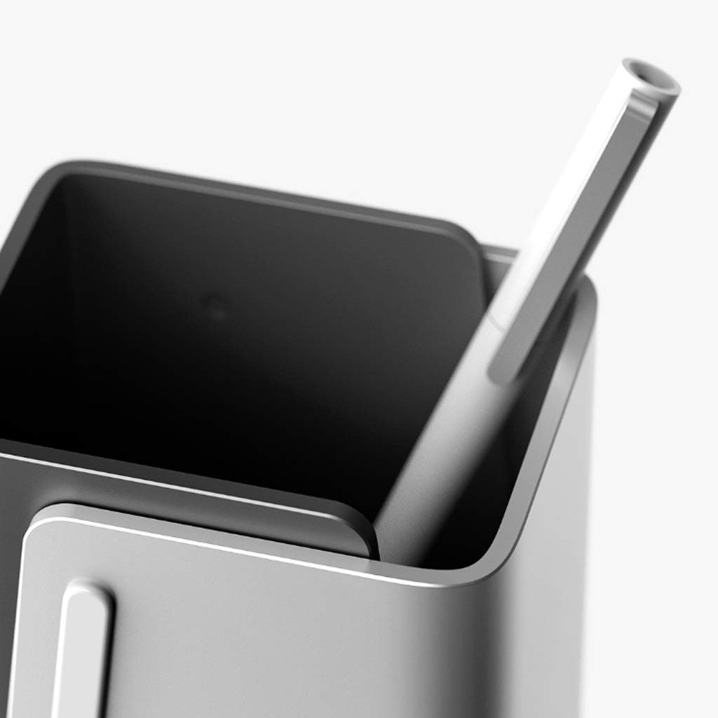 Portapenne da scrivania Portapenne Moda Multifunzionale Lega di Alluminio della Penna Supporto di Pot Desktop Oblique Penna for i rifornimenti Scuola Ufficio Organizzatore di Penne per Ufficio