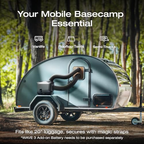 Image of EF ECOFLOW WAVE 3 Portable Air Conditioner, 1800W /6100 BTU Cooling and 2000W /6800 BTU Heating, 1000W Fast Charging in 75 mins, 8H Wireless Running, APP Control, for Camping, Vanlife, RVs