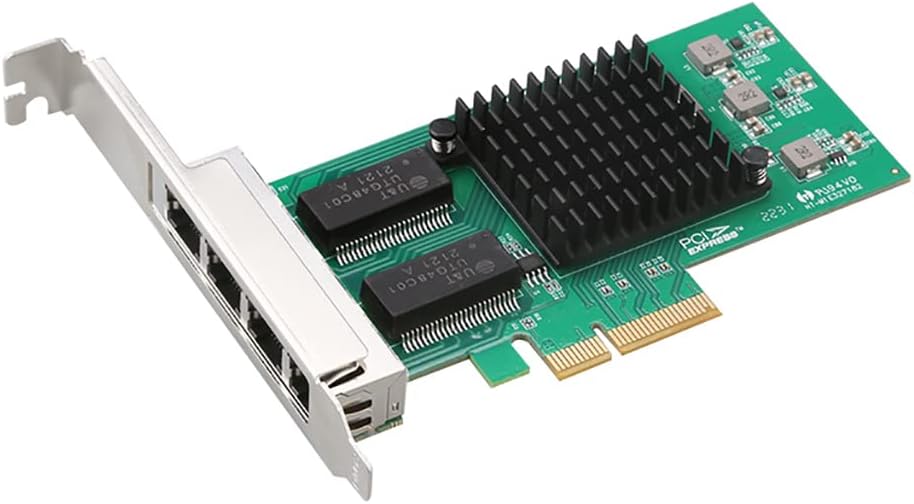 TXA034 4-Port Gigabit Network Card I350-T4 Enterprise Card with Chip I350 for PCIe 4X Interface Computer