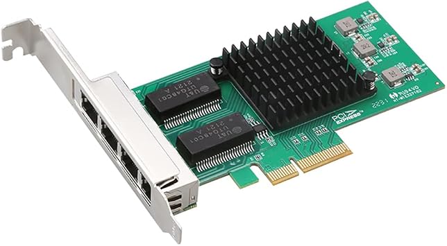 TXA034 4-Port Gigabit Network Card I350-T4 Enterprise Card with Chip I350 for PCIe 4X Interface Computer