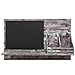 MyGift Country Rustic Brown Wood Wall Mounted Entryway Mail Sorter Rack w/ 5 Key Hooks and Black Chalk Board