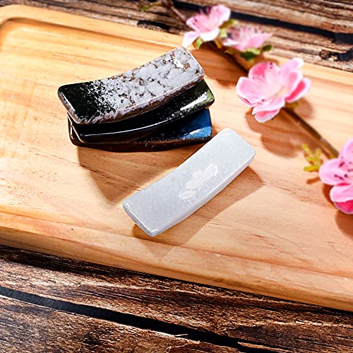 4 peças de suportes de hashi japoneses, descanso de pauzinhos de cerâmica