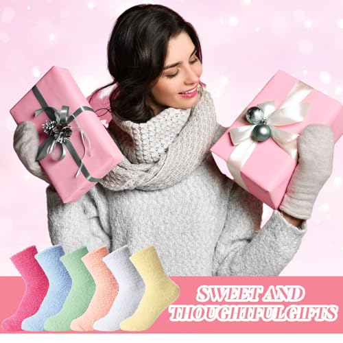 Image of Handepo 60 Pairs Women Fuzzy Socks Bulk