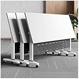 Klappbarer Konferenztisch, Mobiler Klapptisch mit Feststellbaren Rollen, Platzsparendes Design, Robuster Metallrahmen, Ideal für Den Einsatz Im Büro, Bei Schulungen,4pcs