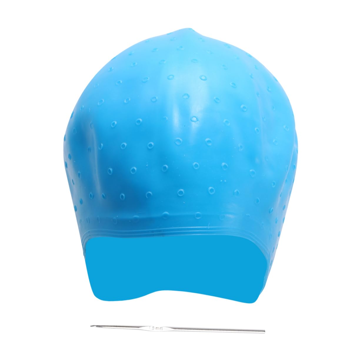 3pcs Silicone Hair Dyeing Cap with Needle for Highlighting Professional Barber Tool Comfortable Fit Hair Coloring Accessory