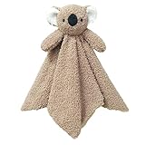 Doindute Baby Brown Koala Soft Stuffed Animal Security Blanket, Plush Koala Character Lovey Blanket, Baby Shower/Nursery Gift, Newborn Infant Toddler Snuggle Blankie for Boys Girls, 14 Inches