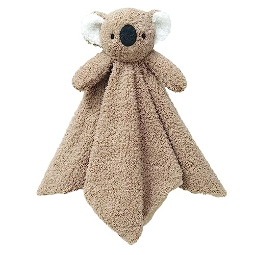 Image of Doindute Baby Brown Koala Soft Stuffed Animal Security Blanket, Plush Koala Character Lovey Blanket, Baby Shower/Nursery Gift, Newborn Infant Toddler Snuggle Blankie for Boys Girls, 14 Inches