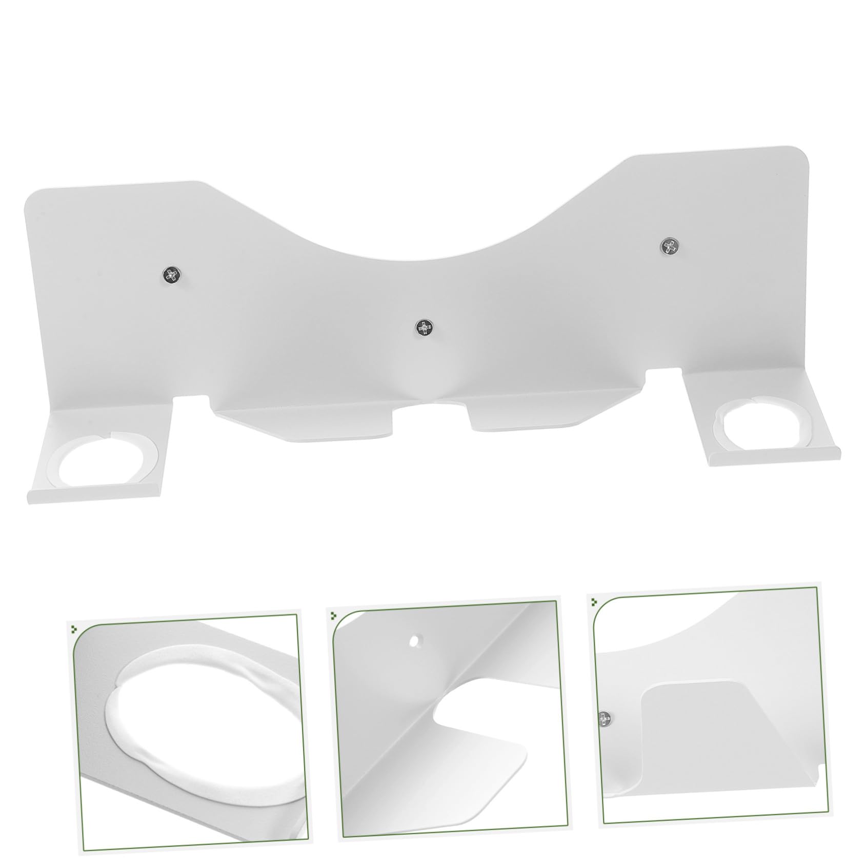 Didiseaon Supporto da Parete per Vr in Ferro Bianco, Salvaspazio e Protezione per Controller e Visore Vr, per Uso Quotidiano e Negozi