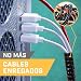 Purovi® Organizador de Cables en Espiral | Longitud 10 m | Tubo...