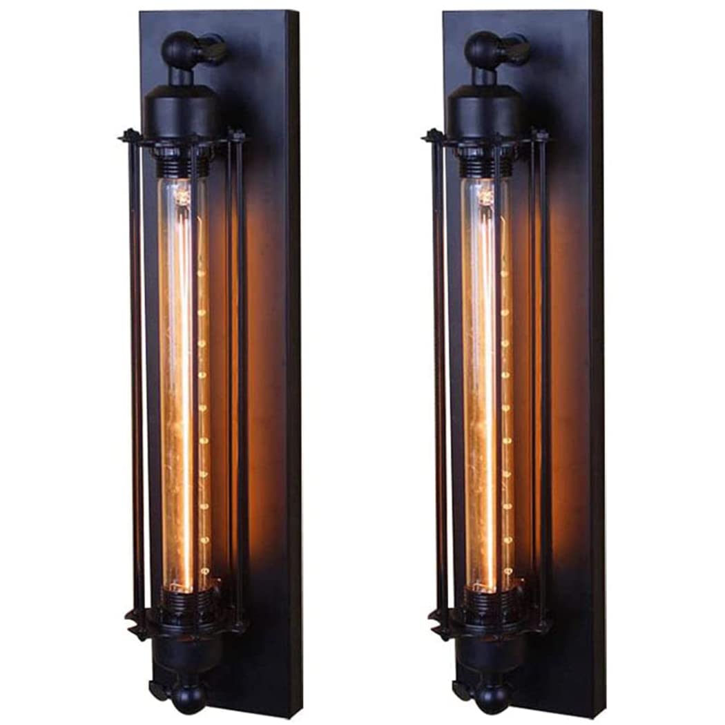 kinkiet przemysłowy zestaw 2 kinkietów, kinkiet w stylu vintage metalowa rustykalna lampa ścienna, kinkiety wewnętrzne do salonu sypialnia przedpokój