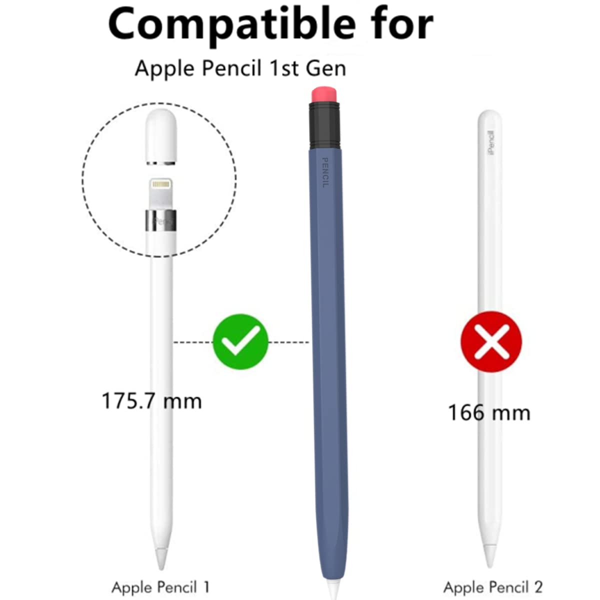 Amazon.co.jp: iPad Pencilシリコンデュアルカラーケース Apple Pencil