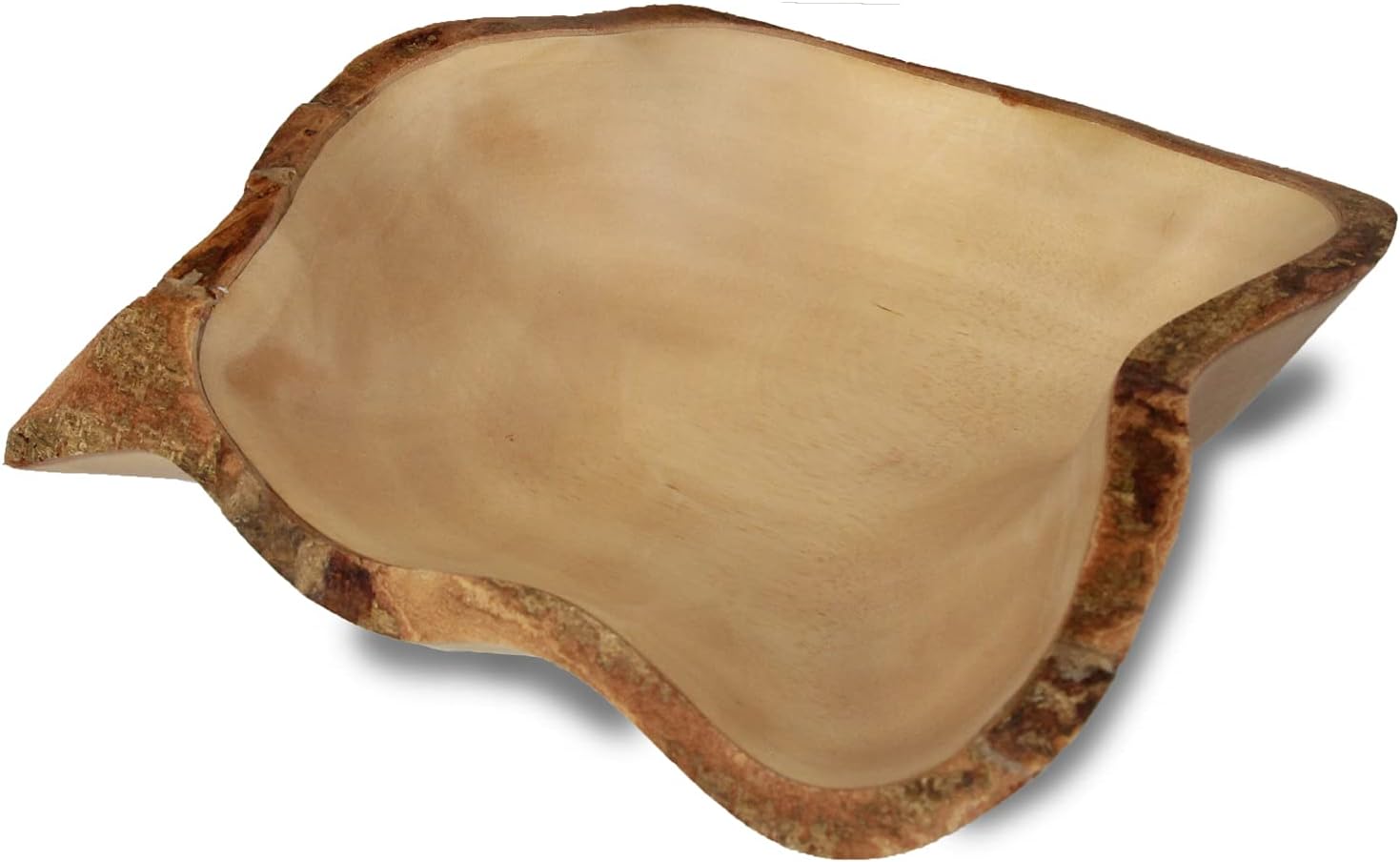 roro 10 in Mango Wood Fruit Bowl with Bark Edges Made from Sustainable Orchard Wood