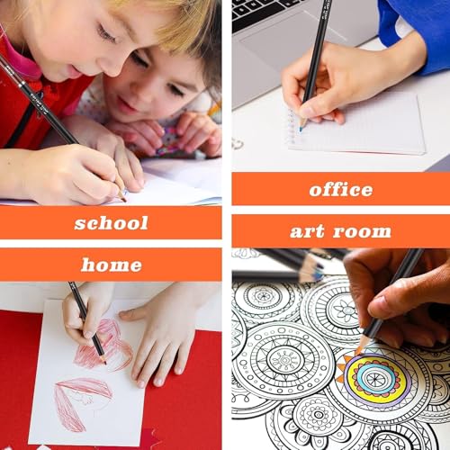 Image of Amazon Brand - Solimo 72 Colored Pencils Set Premium Soft Core Colour Pencils for Drawing, Coloring, Sketching & Shading - For Adults, Kids & Artists