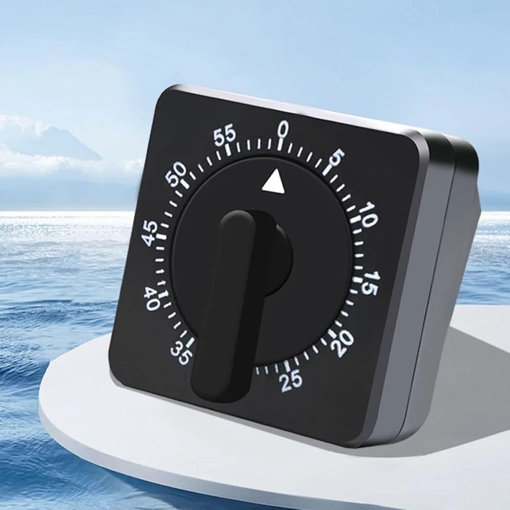 Rotary Mechanical Timer Mini Portable Kitchen Cooking Count Down for Classroom Homework Office(D)