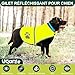 Voarge Reflektierende Sicherheitsweste für Hunde, Hohe Sichtbarkeit, Reflektierende Sicherheitsweste Haustierweste für Nachts im Freien (Gelb, XL)