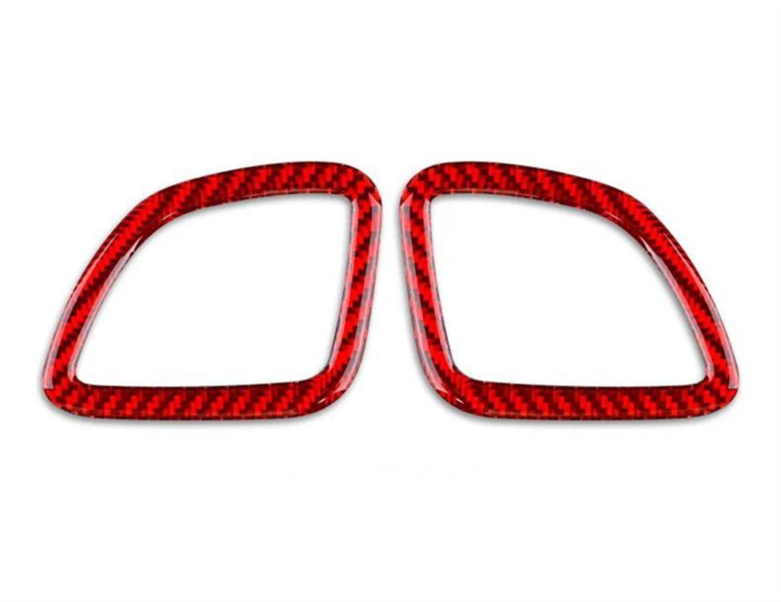 Piwine Rosso Auto Side Air Outlet Defogger Vent Real Carbon Fiber Trim Frame Sticker For Subaru For Impreza 2009 2010 2011