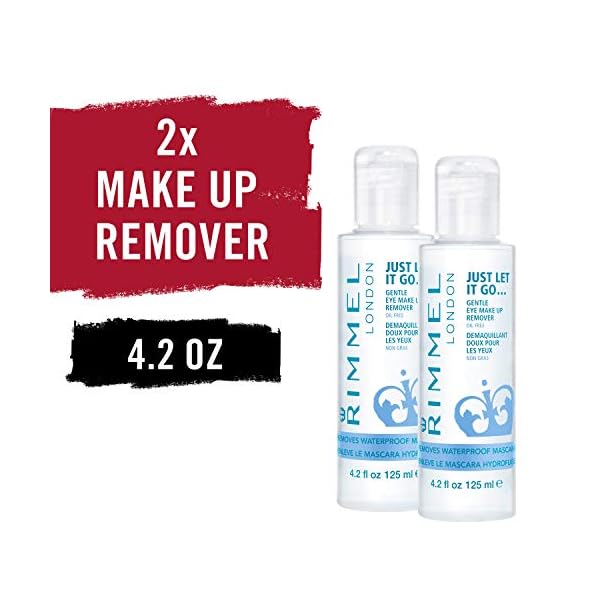 Rimmel Just Let It Go Eye Make Up Remover, 3.4 Fl Oz , 2 Count (Pack of 1)