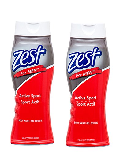 2 PK. OF ZEST FOR MEN ACTIVE SPORT 18 OZ. EA. 36 OZ. TOTAL (2 PACK)