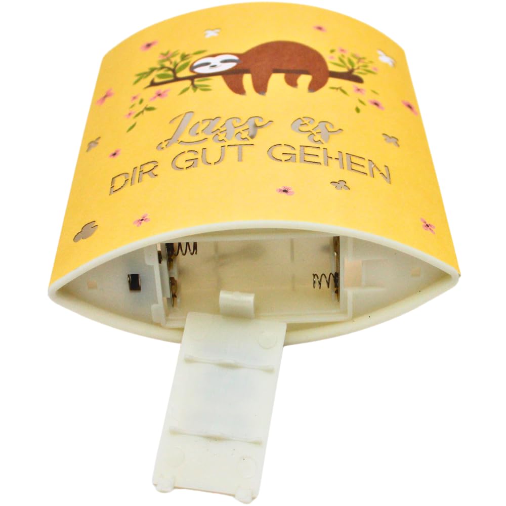 Dekohelden24 Poetry Night Light with Timer Battery Operated Schön, Dass