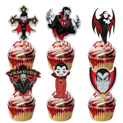 Uwaikin U-CP-0136 Vampires Dessert Cupcake Topper Pick cover