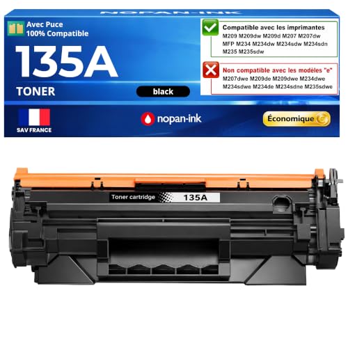 Toner W1350A 135A avec puce pour imprimer vos rapports administratifs sur HP M209dw