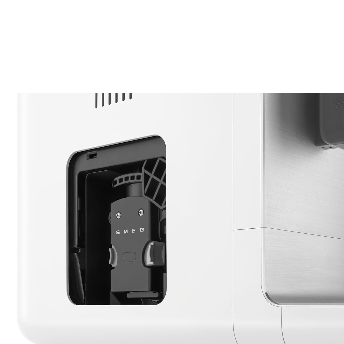 Smeg BCC13WHMEU espresso coffee machine with Milchfunktion matt white with stainless steel
