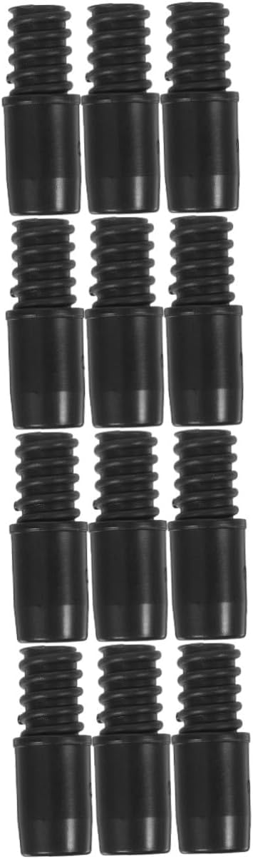 PRETYZOOM 12pcs Threaded Tip Replacement for Broom Handles Tips for Extension Poles for Household and Commercial Cleaning