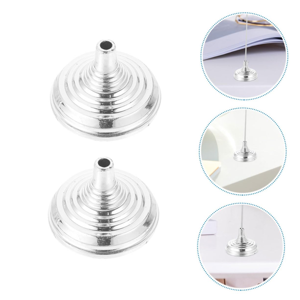 Toddmomy 5 Set Per Bandiera Mini Base Rotonda Placcata Per Decorazioni Festive E Ufficio Stabile E Facile Usare Per Esposizione Piccole Bandiere 10 Pezzi*5