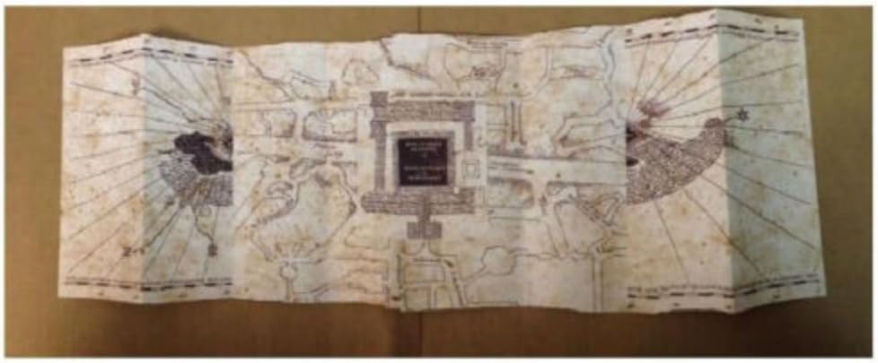 Marauder's Map Hogwarts Wizarding World Harry Potter Warner Bros LIMITEDNEW