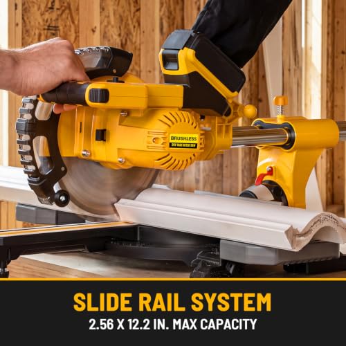 Baikemon 8-1/4-Inch Cordless Sliding Miter Saw