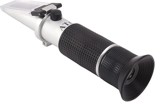 Miniatura 7 de Jeanoko Refractómetro de prueba de alcohol Refractómetro Brix Meter con función de compensación automática de temperatura Hidrómetro en la