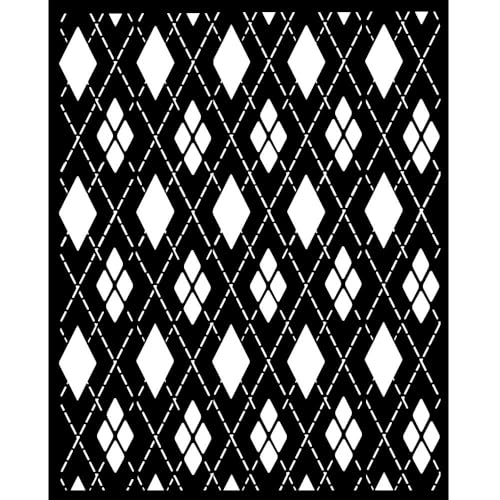 Stamperia - Thick Stencils for Scrapbooks, Albums, Cards, Bullet Journalling, and More, Flexible Material, Easy to Clean, Perfect for Hobbies, Crafts and Gifting (Master of Magic, Rhombus Pattern) - Image 2