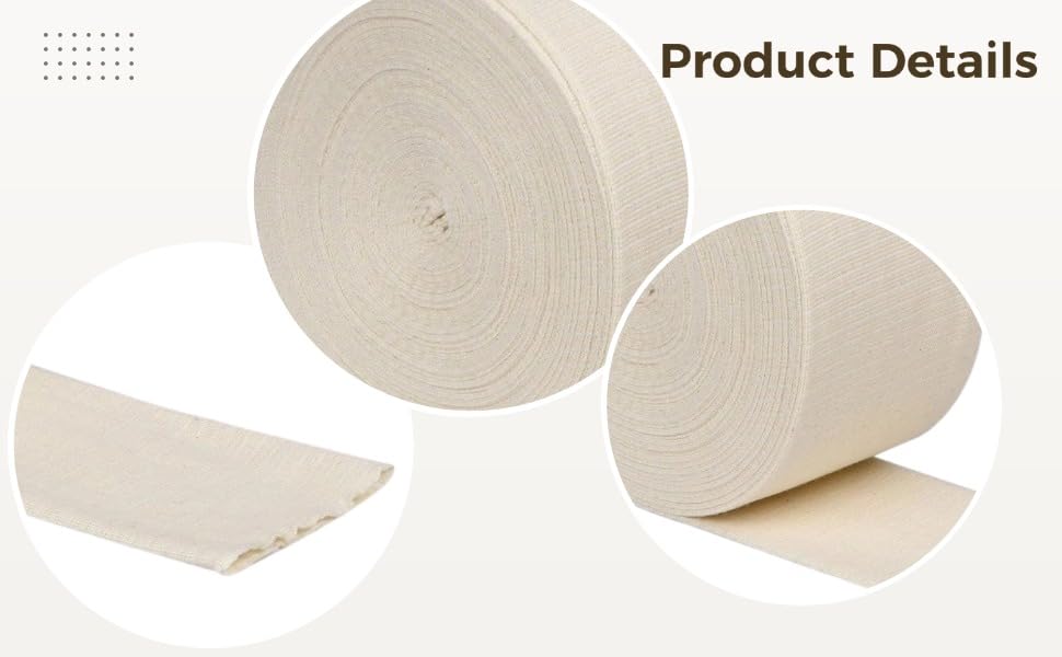 Venda elástica tubular de algodón, envoltura transpirable de alta elasticidad, soporte para brazos, piernas y muslos, compresión firme, cuidado post-lesión miniatura 6
