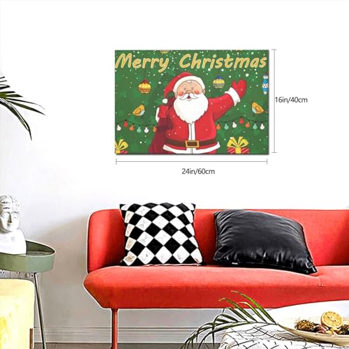 Impression toile Père Noël OUSIKA, le cadeau idéal pour décorer la chambre