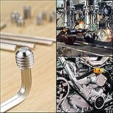 240 Stück Madenschrauben Sortiment Set, Innensechskant Gewindestifte mit Schraubenschlüssel, Sechskantkopf Schrauben für Türgriffe, Wasserhahn - M3/M4/M5/M6/M8