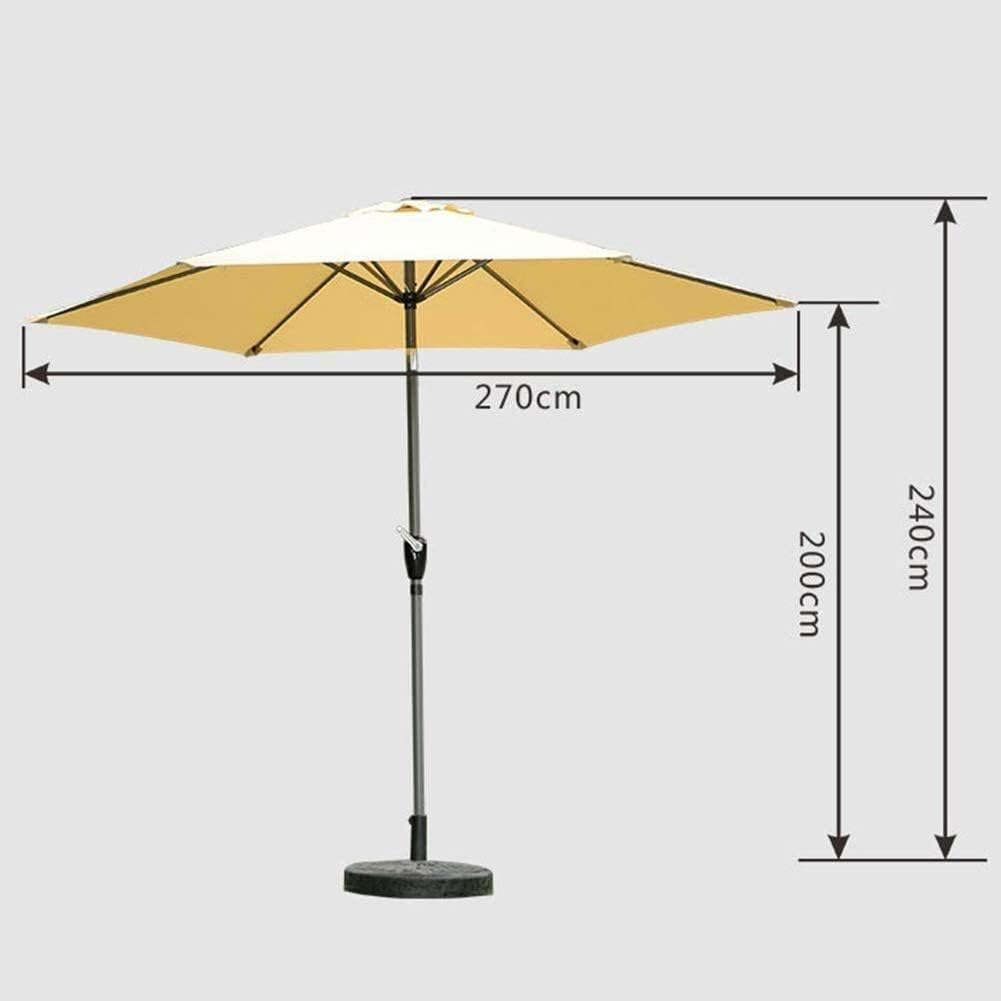 Outdoor Patio Offset Market Umbrellas Outdoor Garden Parasols 2.7M Parasols Garden Patio Umbrella - Uv70+ Crank And Tilt Umbrella For Outdoor, Garden, Patio, Deck Or Pool Side good