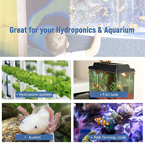 Poafamx Aquarium Chiller 79Gal Fish Tank Water Cooling System 1/3 HP for Hydroponics Home Axolotl Fish Coral Shrimp 110V with Pump and Pipe
