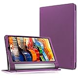 Lenovo Yoga Tab 3 Plus/Lenovo Yoga Tab 3 Pro 10 Case - Infiland Folio Premium PU Leather Stand Cover Fit for Lenovo Yoga Tab 3 Plus 10.1/ Lenovo Yoga Tab 3 Pro 10.1-Inch Tablet, Purple