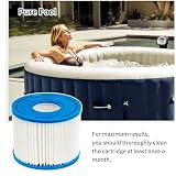 WuYan 6-pak filtrów basenowych do wkładu Intex PureSpa Typ S1 do 29001E PureSpa nadmuchiwany filtr basenowy Catridge